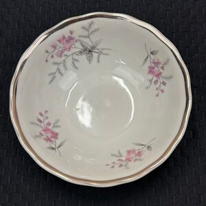 Favolina Karolina Jarolina Poland 3879 Fruit BowlSilver Scalloped Floral 10